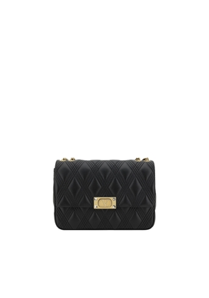 Valentino Garavani Black Nappa Leather Large Quiltie 67 Shoulder Bag