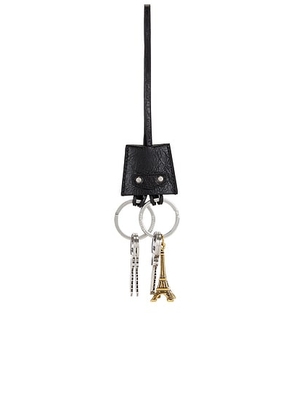 Balenciaga Le City Charm Eiffel Keychain in Black - Black. Size all.