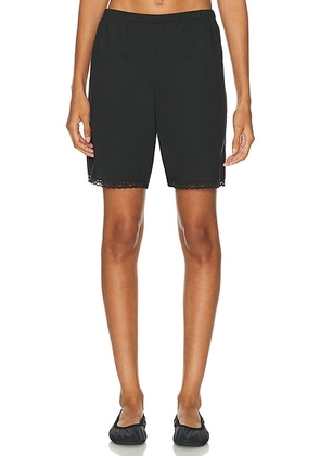Cou Cou Intimates for FWRD The Bermuda Short in Black - Black. Size L (also in M, S, XL, XS).