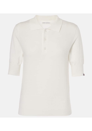 Extreme Cashmere Knitted cotton and cashmere polo shirt