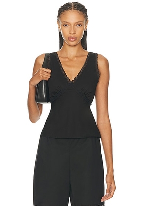Cou Cou Intimates for FWRD The Iris Tank Top in Black - Black. Size L (also in XS).