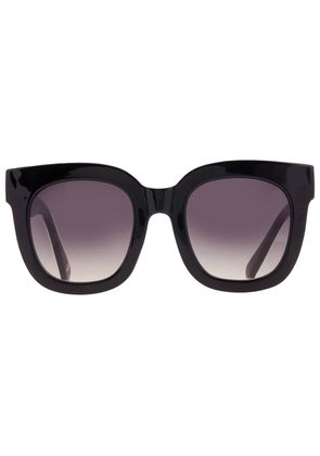 Frye 60318FRY BLK Smoke Square Ladies Sunglasses 10266416.COM BLKSMK