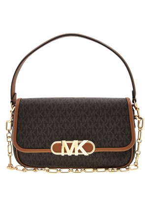 Michael Kors Ladies Monogram-Pattern Logo-Plaque Bag