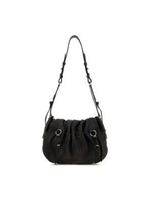 Isabel Marant Dark Brown Leather Bolton Shoulder Bag