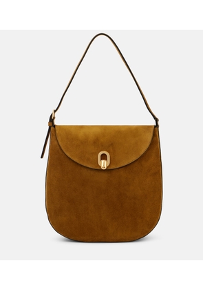 Savette Tondo Large suede shoulder bag