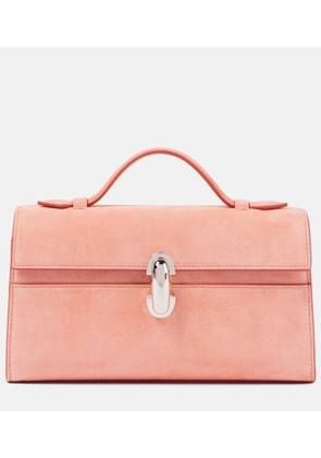 Savette Symmetry suede tote bag