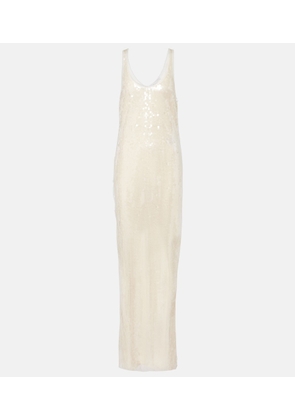 Stella McCartney Sheer sequined maxi dress