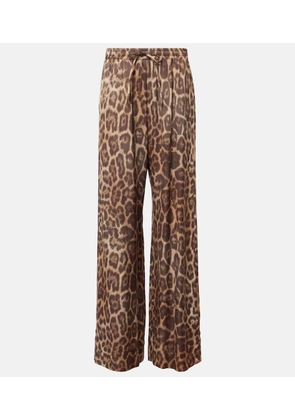 Stella McCartney Leopard-print pajama pants