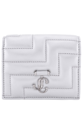 Jimmy Choo Hanne JC Emblem Leather Wallet