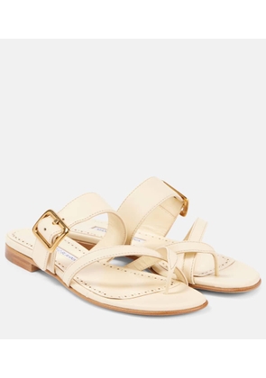 Manolo Blahnik Thalusa 10 leather sandals