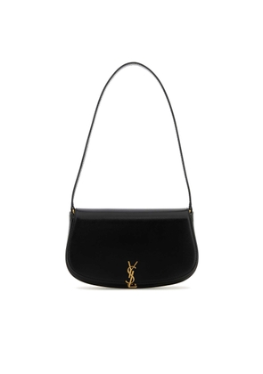Saint Laurent Black Leather Demi Lune Shoulder Bag