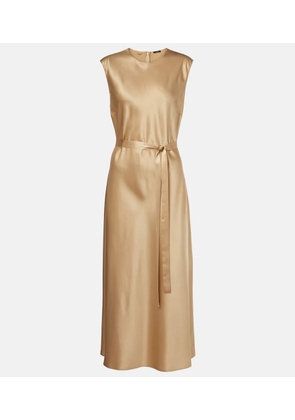 Joseph Garnier silk satin midi dress