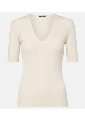Joseph Ribbed-knit wool top
