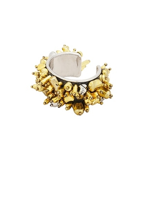 Dries Van Noten Cuff Bracelet in Gold. Size M (also in ).