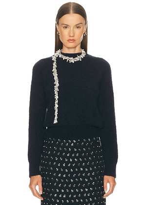 Dries Van Noten Texas Sweater in Navy - Navy. Size L (also in M, S).