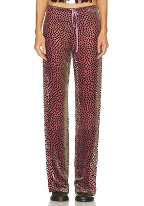 Dries Van Noten Pachas Pants in Dark Pink - Pink. Size 38 (also in 42).