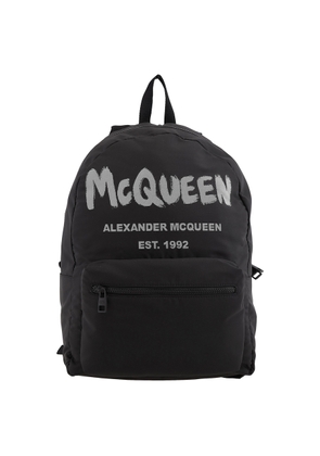 Alexander Mcqueen Graffiti Logo-Print Backpack
