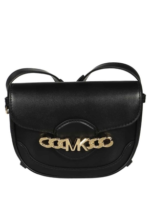 Michael Kors Ladies Hally Extra-Small Embellished Leather Crossbody Bag - Black