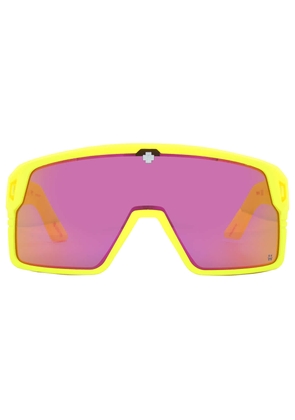 Spy MONOLITH Happy Gray Green with Pink Spectra Mirror Shield Unisex Sunglasses 6700000000152