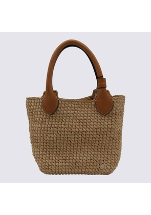 Helen Kaminski Beige Raffia Satchel
