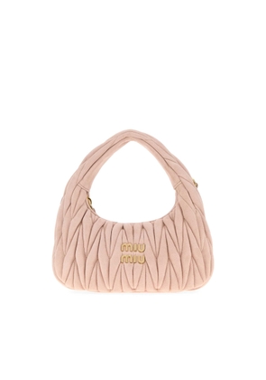 Miu Miu Pastel Pink Suede Handbag