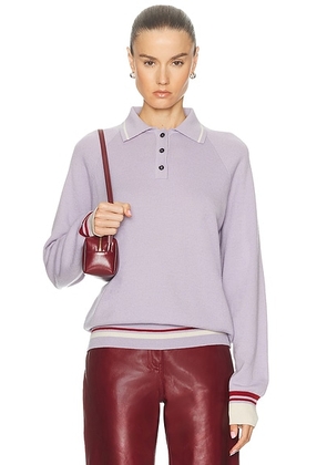Amiya Ivy Polo Sweater in Lilac - Lavender. Size M (also in S).