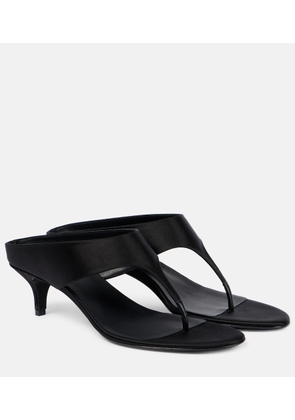 Magda Butrym 45 satin and leather thong sandals