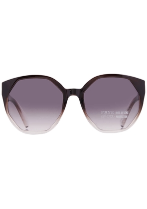 Frye 53311CON001 Smoke Oval Ladies Sunglasses 10260337.LTS CHRSMK