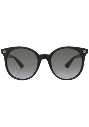 Gucci Grey Gradient Round Ladies Sunglasses GG0091S 001 52