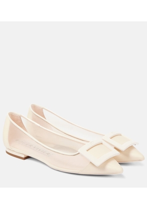 Roger Vivier Gommettine mesh ballet flats