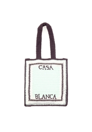 Casablanca Crochet Bag With Logo