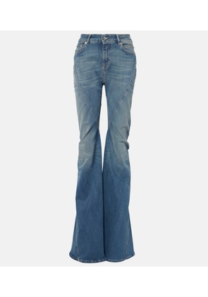 Rick Owens High-rise flared jeans