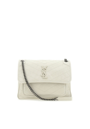 Saint Laurent Ivory Leather Medium Niki Shoulder Bag