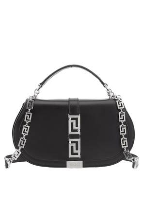 Versace Greca Goddess Smooth Leather Shoulder Bag