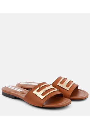 Victoria Beckham B Buckle leather slides