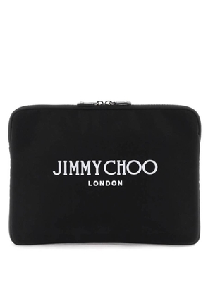 Jimmy Choo Adler Logo Print Pouch