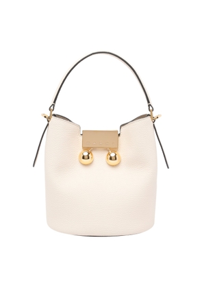 Marni Medium trunkaroo White Leather Shoulder Bag