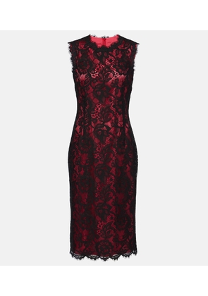 Dolce&Gabbana Cotton-blend lace midi dress