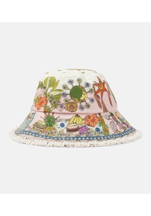 Alemais Hazel linen bucket hat