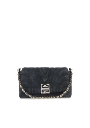Givenchy Black Denim Medium 4g Soft Handbag