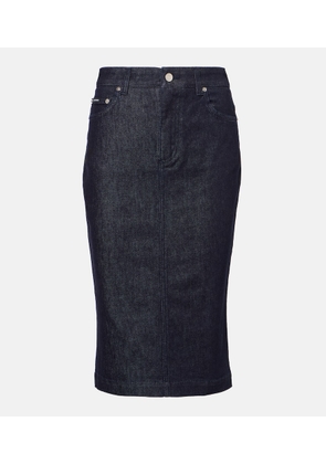 Dolce&Gabbana Denim midi skirt