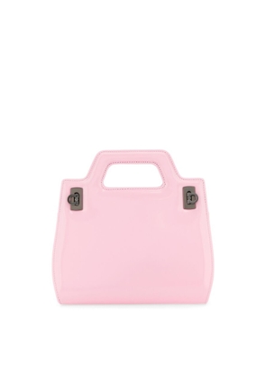 Ferragamo Mini Wanda Top Handle Leather Hand Bag