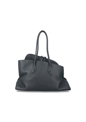 The Attico La Passeggiata Medium Grainy Leather Tote