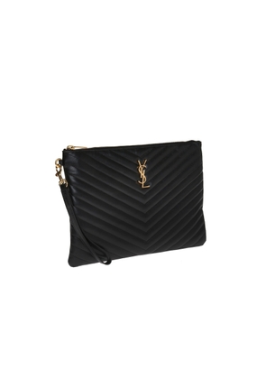 Saint Laurent Quilted Clutch Bag