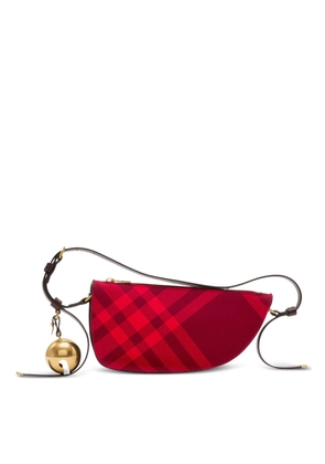 Burberry Mini Shield Check-Pattern Shoulder Bag