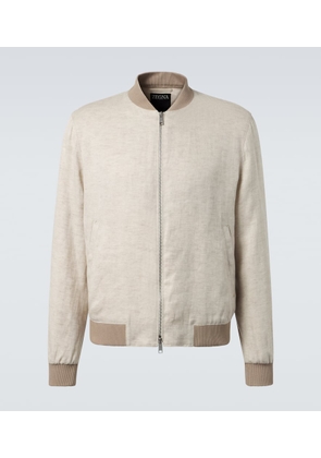 Zegna Linen bomber jacket