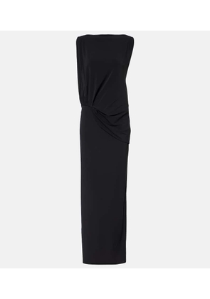 Jacquemus Peplo draped jersey maxi dress