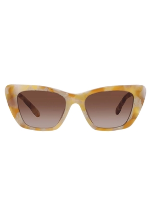 Tory Burch Kira Brown Gradient Cat Eye Ladies Sunglasses TY7216U 194913 52