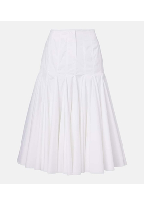 Jacquemus Agave cotton poplin midi skirt