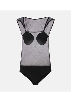 Jacquemus Platano sheer bodysuit